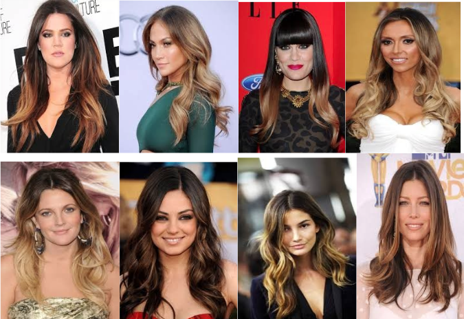 Popular balayage highlights